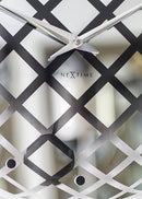 NeXtime NE-8185ZI Wandklok Dia. 43 Cm, Glas/spiegel, Zilver