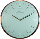NeXtime NE-3235TQ Wandklok Glamour Ø40 Metaal Turquoise / Rose Goud
