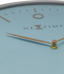 NeXtime NE-3235TQ Wandklok Glamour Ø40 Metaal Turquoise / Rose Goud