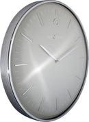NeXtime NE-3235GS Wandklok Glamour Ø40 Metaal Grijs/zilver