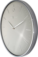 NeXtime NE-3235GS Wandklok Glamour Ø40 Metaal Grijs/zilver
