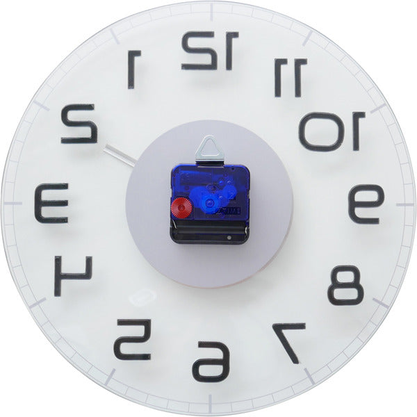 NeXtime NE-8817TR Wandklok Classy Ø30 Metaal Helder Glas
