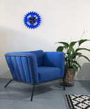 NeXtime NE-3241BL Wandklok Gears Ø35 Acryl Blauw