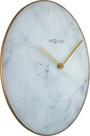 NeXtime NE-8189WI Wandklok Marble Ø 40 Cm Wit