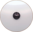 NeXtime NE-8189ZW Wandklok Marble Ø 40 Cm Zwart