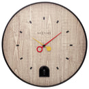 NeXtime NE-5220ZW Wandklok Dia. 30 Cm Abs, Zwart 'Nightingale Black'