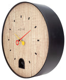 NeXtime NE-5220ZW Wandklok Dia. 30 Cm Abs, Zwart 'Nightingale Black'