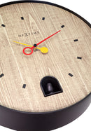 NeXtime NE-5220ZW Wandklok Dia. 30 Cm Abs, Zwart 'Nightingale Black'