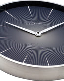 NeXtime NE-3511ZW Wandklok 2 Seconds Ø 40 Cm Zwart