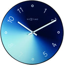 NeXtime NE-8194BL Wandklok Gradient Ø 40 Cm Blauw/zwart