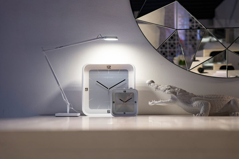 NeXtime NE-5221WI Tafelklok Square Alarm 20 X 20 X 6 Cm Wit