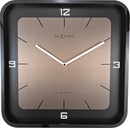 NeXtime NE-3518ZW Wandklok Square Wall 40 X 40 X 4 Cm Zwart