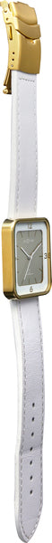 NeXtime NE-6021GW Horloge Square Wrist Wit/goud