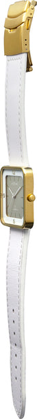 NeXtime NE-6021GW Horloge Square Wrist Wit/goud