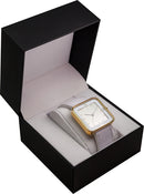 NeXtime NE-6021GW Horloge Square Wrist Wit/goud