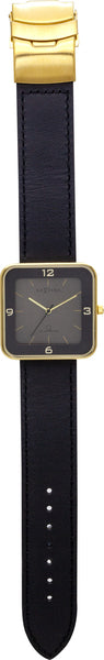 NeXtime NE-6021GB Horloge Square Wrist Zwart/goud