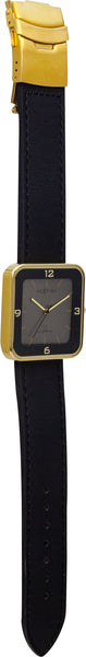 NeXtime NE-6021GB Horloge Square Wrist Zwart/goud
