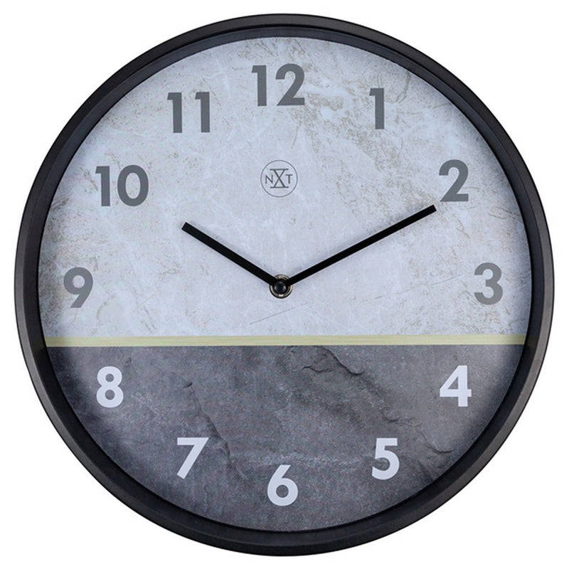 NeXtime NX-7338 Wandklok NXt Horizon Ø 30 Cm Wit/zwart