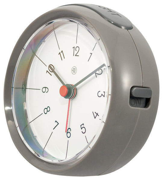 NeXtime NX-7344GS Alarmklok NXt Otto Ø 9,5 X 3.8 Cm Grijs