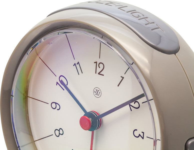NeXtime NX-7344GS Alarmklok NXt Otto Ø 9,5 X 3.8 Cm Grijs