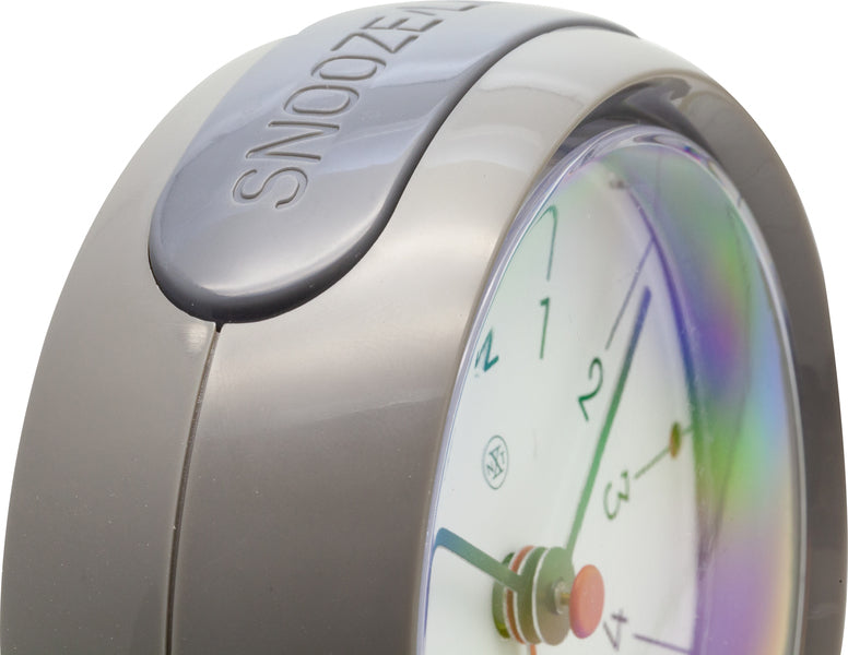 NeXtime NX-7344GS Alarmklok NXt Otto Ø 9,5 X 3.8 Cm Grijs