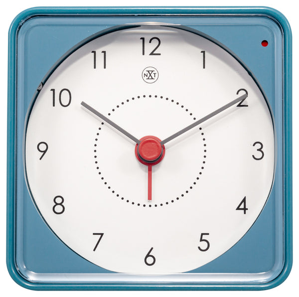 NeXtime NX-7343BL Alarmklok NXt Nathan 7.3 X 7.3 X 3.3 Cm Blauw