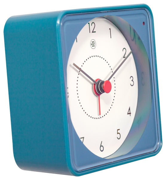 NeXtime NX-7343BL Alarmklok NXt Nathan 7.3 X 7.3 X 3.3 Cm Blauw