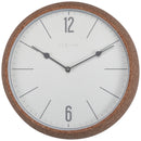 NeXtime NE-3509WI Wandklok Cork Dia 30cm Kurk Wit