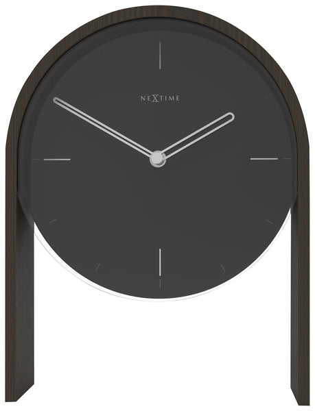 NeXtime NE-5225ZW Tafelklok Noa-Table 27x21x6,5cm Hout Zwart