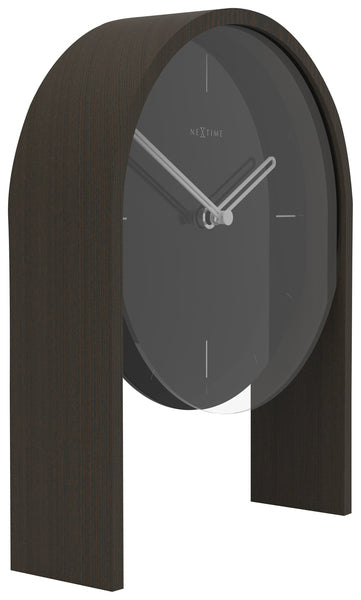NeXtime NE-5225ZW Tafelklok Noa-Table 27x21x6,5cm Hout Zwart