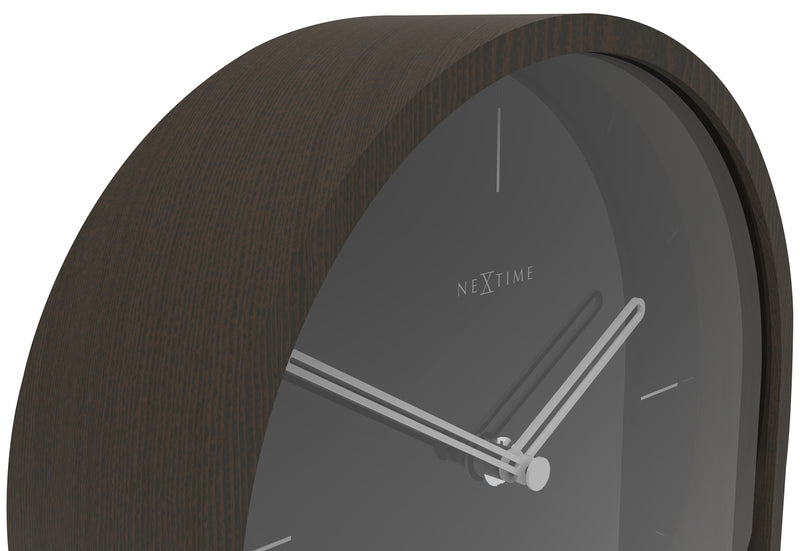 NeXtime NE-5225ZW Tafelklok Noa-Table 27x21x6,5cm Hout Zwart