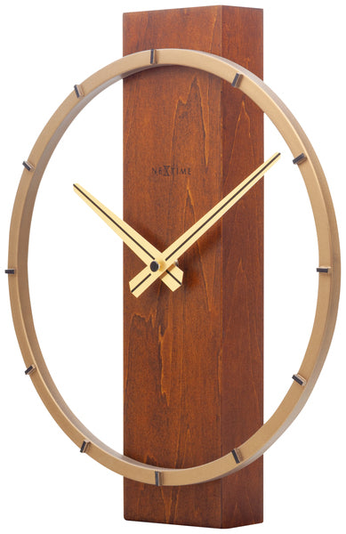 NeXtime NE-5226BR Tafelklok Carl Table 34x27cm Hout Bruin