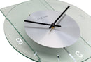 NeXtime NE-3251 - Wandklok - 70 X 30 Cm - Glas / Metaal - Transparant - 'Eleanor'