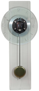 NeXtime NE-3251 - Wandklok - 70 X 30 Cm - Glas / Metaal - Transparant - 'Eleanor'