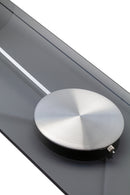 NeXtime NE-3251GS - Wandklok - 70 X 30 Cm - Glas / Metaal - Grijs - 'Eleanor'