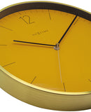 NeXtime NE-3252FM Wandklok Essential Gold Dia 34cm Aluminium Wit