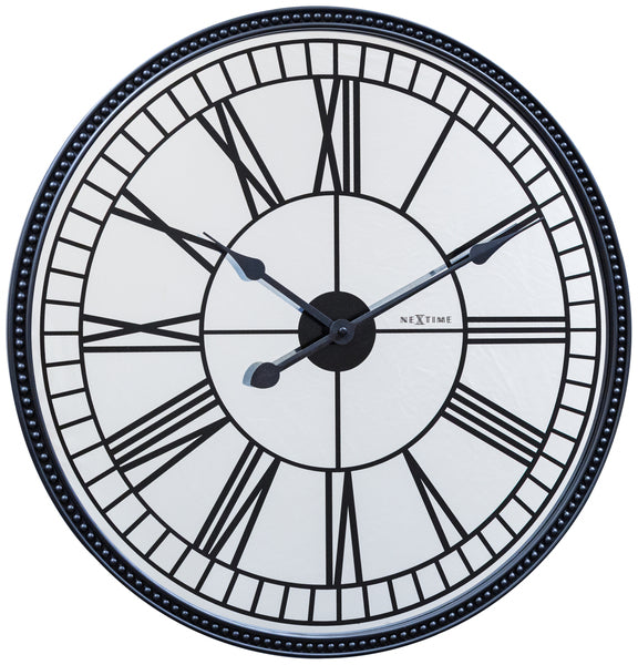 NeXtime NE-3255 Wandklok Cleopatra Mirror Dia 56cm Glas Zwart