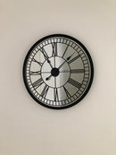 NeXtime NE-3255 Wandklok Cleopatra Mirror Dia 56cm Glas Zwart