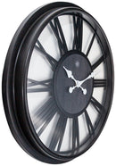 NeXtime NX-7346ZW Wandklok NXt Quebec Dia 51cm Kunststof Zwart