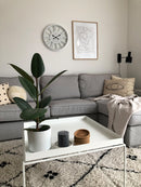 NeXtime NX-7346WI Wandklok NXt Quebec Dia 51cm Kunststof Wit