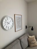 NeXtime NX-7346WI Wandklok NXt Quebec Dia 51cm Kunststof Wit