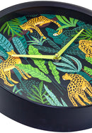 NeXtime NX-7355 Wandklok NXt Urban-Jungledia 30cm Kunststof Zwart