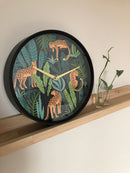 NeXtime NX-7355 Wandklok NXt Urban-Jungledia 30cm Kunststof Zwart