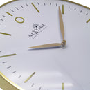 NeXtime NE-3256WIRC Wandklok Radio Controlled 30 cm Glamour Goud/Wit