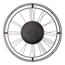 NeXtime NE-3260GO Roman Gear Wandklok 90 cm Zwart/Goud/Metaal