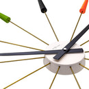 NeXtime NE-2610VI Wandklok 58cm Retro RVS Stil Uurwerk