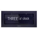 NeXtime NE-5229ZW Big Flip World Flipklok 36x16x8.5 cm Zwart/RVS