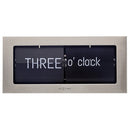 NeXtime NE-5229ZI Big Flip World Flipklok 36x16x8.5 cm RVS/Zwart