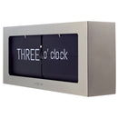 NeXtime NE-5229ZI Big Flip World Flipklok 36x16x8.5 cm RVS/Zwart