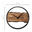NeXtime NE-3263BR Forest Large Wandklok 45 cm  Hout/Zwart